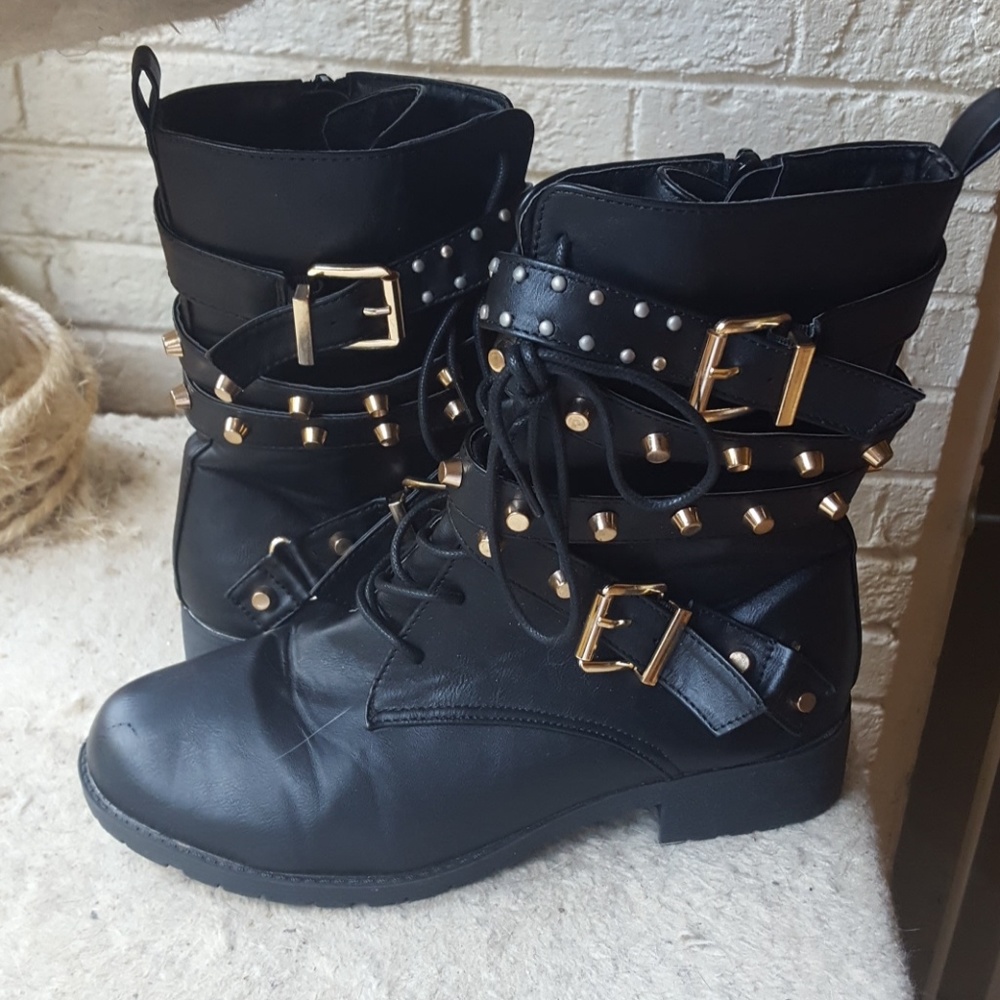 Torrid studded combat boots
